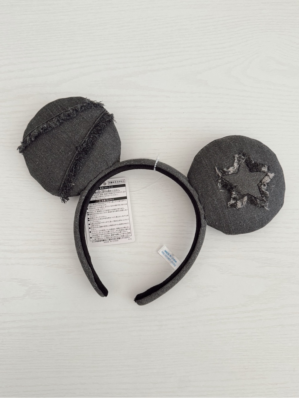Tokyo Disney dark “denim” Mickey headband ears